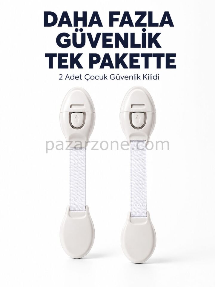 2 Adet Güçlü Yapışkanlı Çocuk Güvenlik Kilidi