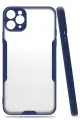 Newface Apple iPhone 11 Pro Max Kılıf Platin Silikon - Lacivert