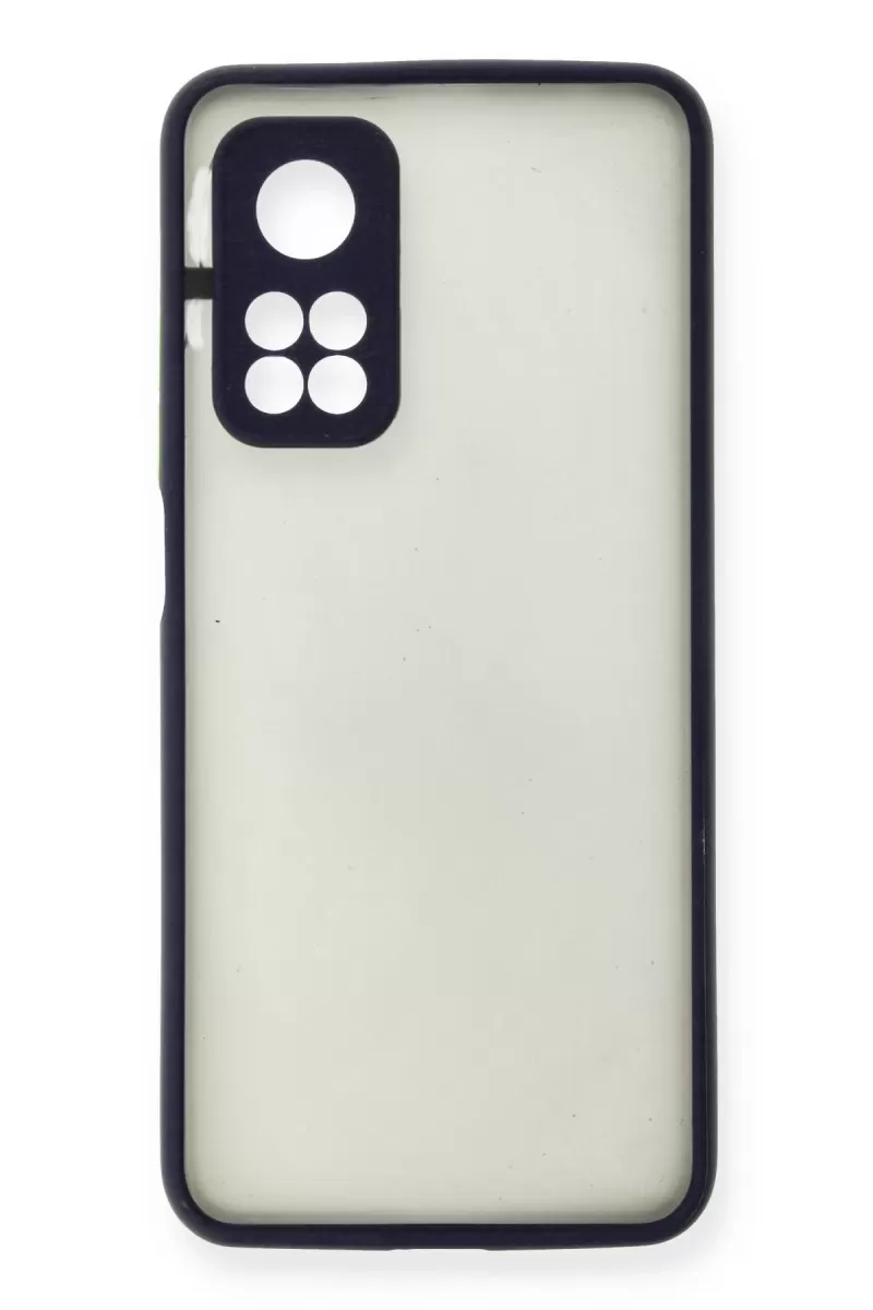Newface Xiaomi Mi 10T Kılıf Montreal Silikon Kapak - Lacivert