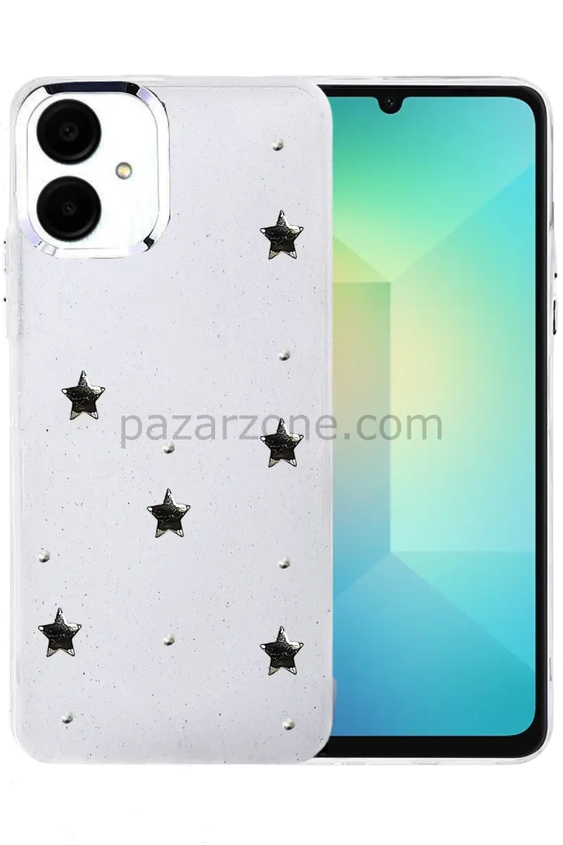 Newface Samsung Galaxy A06 Fiyonk Desenli Kapak - Desen 4