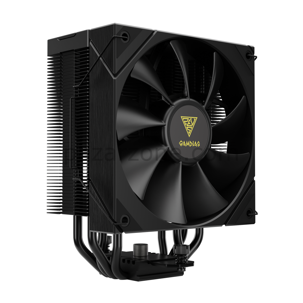 GAMDIAS BOREAS E2-410, Black Edition, 120mm, CPU Kule Tipi Hava Soğutma, Doğrudan Temas Teknolojisine Sahip 4 adet Gelişmiş Bakır Isı Borusu (AMD AM4-AM5 ve INTEL Tüm işlemciler ile uyumlu)