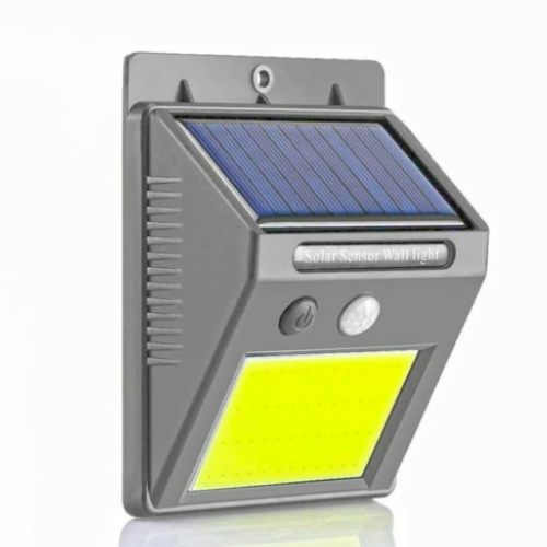 Solar 48 LED Bahçe Lambası - Geniş Açılı Panel - Duvara Monte