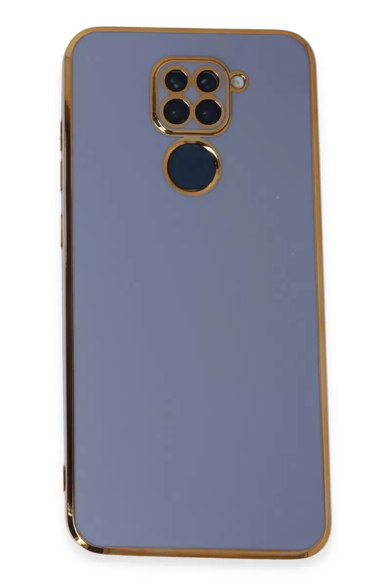 Newface Xiaomi Redmi Note 9 Kılıf Volet Silikon - Mavi