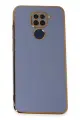 Newface Xiaomi Redmi Note 9 Kılıf Volet Silikon - Mavi