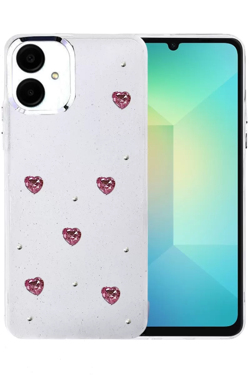 Newface Samsung Galaxy A06 Fiyonk Desenli Kapak - Desen 7