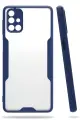 Newface Samsung Galaxy M31S Kılıf Platin Silikon - Lacivert