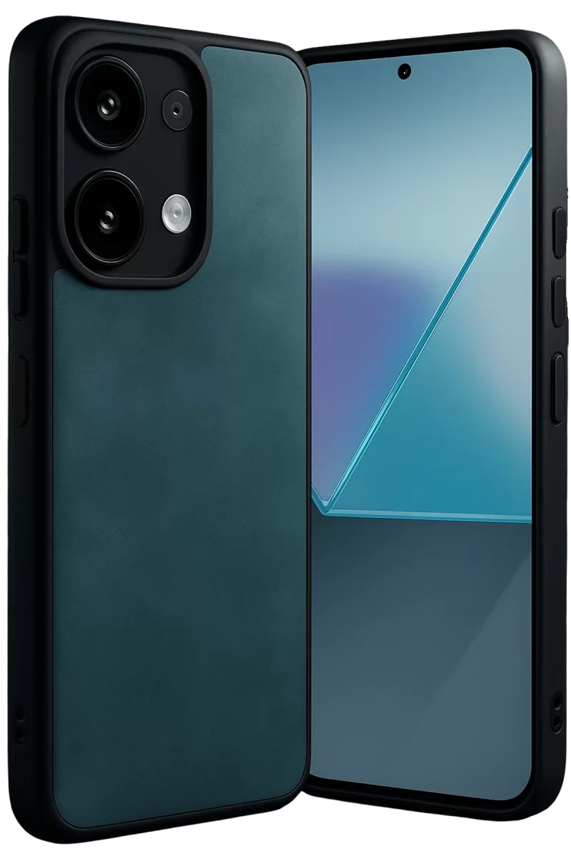 Newface Xiaomi Redmi Note 13 Pro 5G Kılıf Aras Deri Kapak - Koyu Yeşil