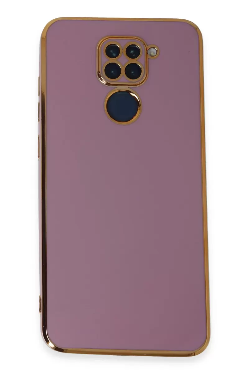 Newface Xiaomi Redmi Note 9 Kılıf Volet Silikon - Mor