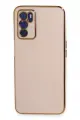 Newface Oppo A16 Kılıf Volet Silikon - Pembe
