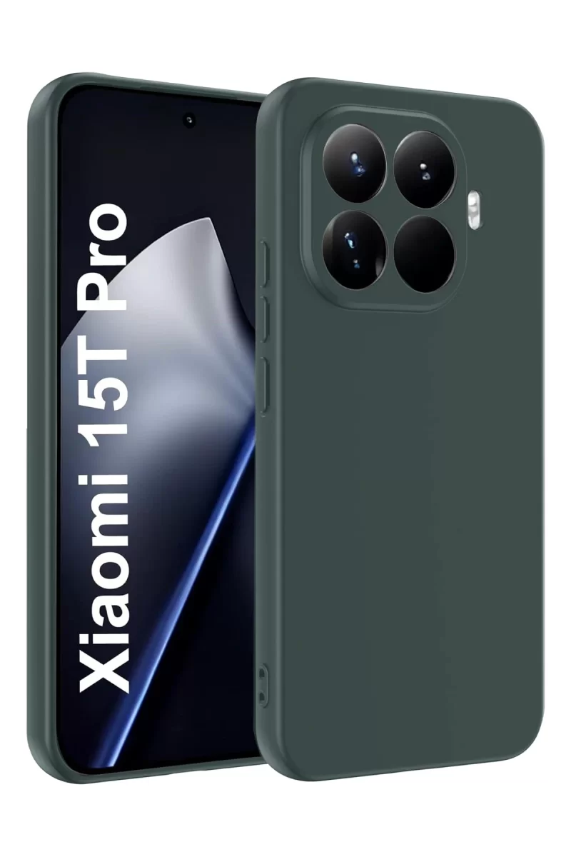Newface Xiaomi Mi 15T Pro First Silikon - Koyu Yeşil