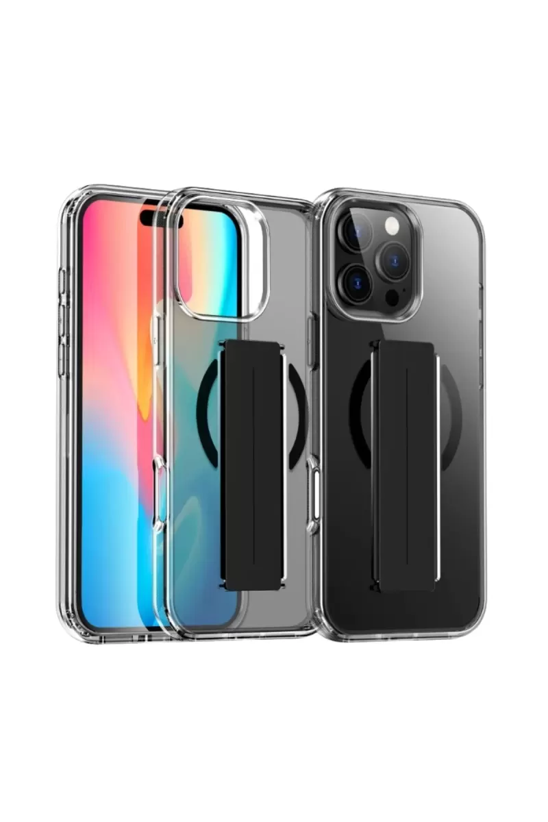 Joko Apple iPhone 16 Pro Kılıf Alfa Magsafe Standlı Kapak - Siyah