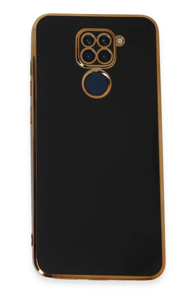 Newface Xiaomi Redmi Note 9 Kılıf Volet Silikon - Siyah