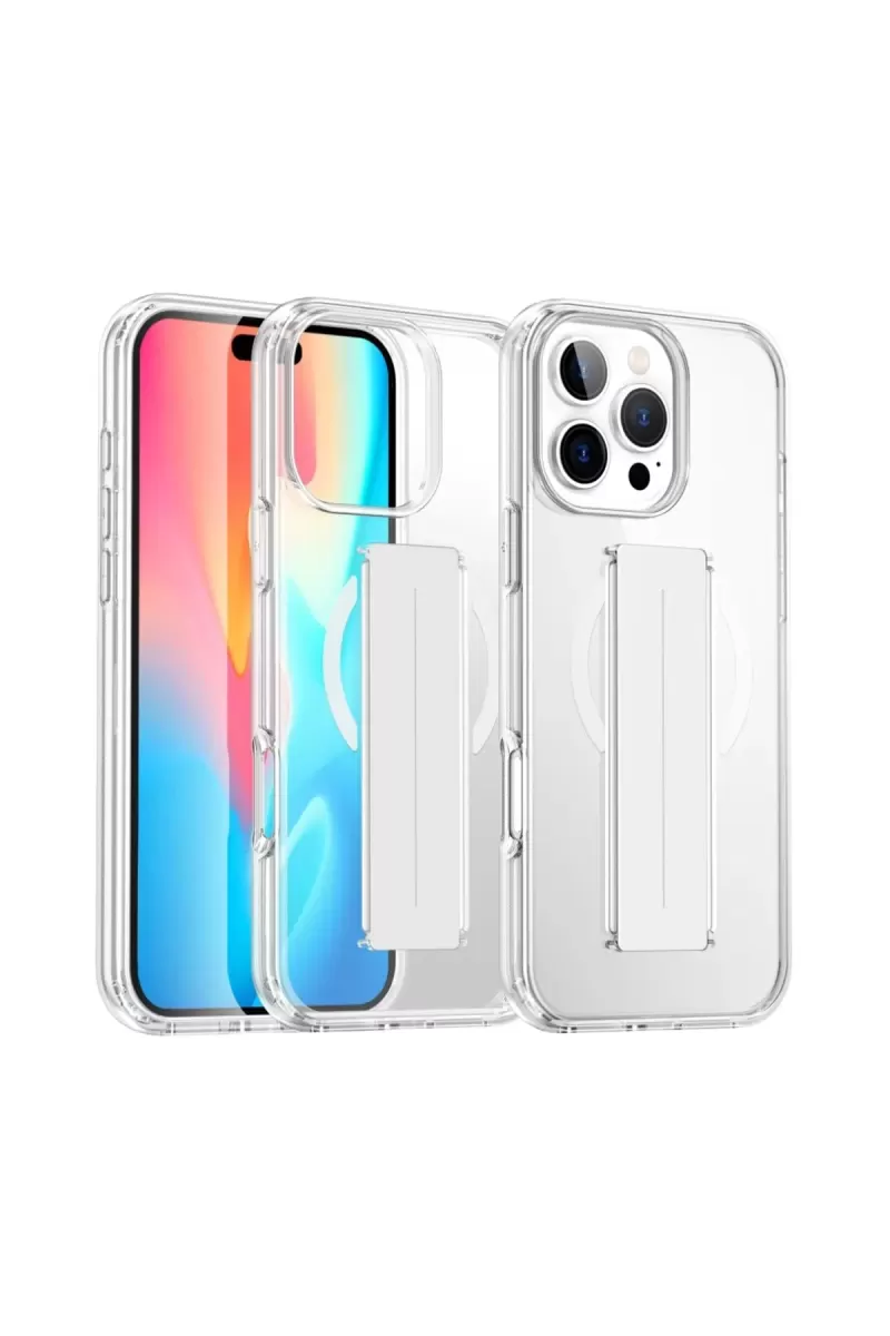 Joko Apple iPhone 16 Pro Kılıf Alfa Magsafe Standlı Kapak - Şeffaf