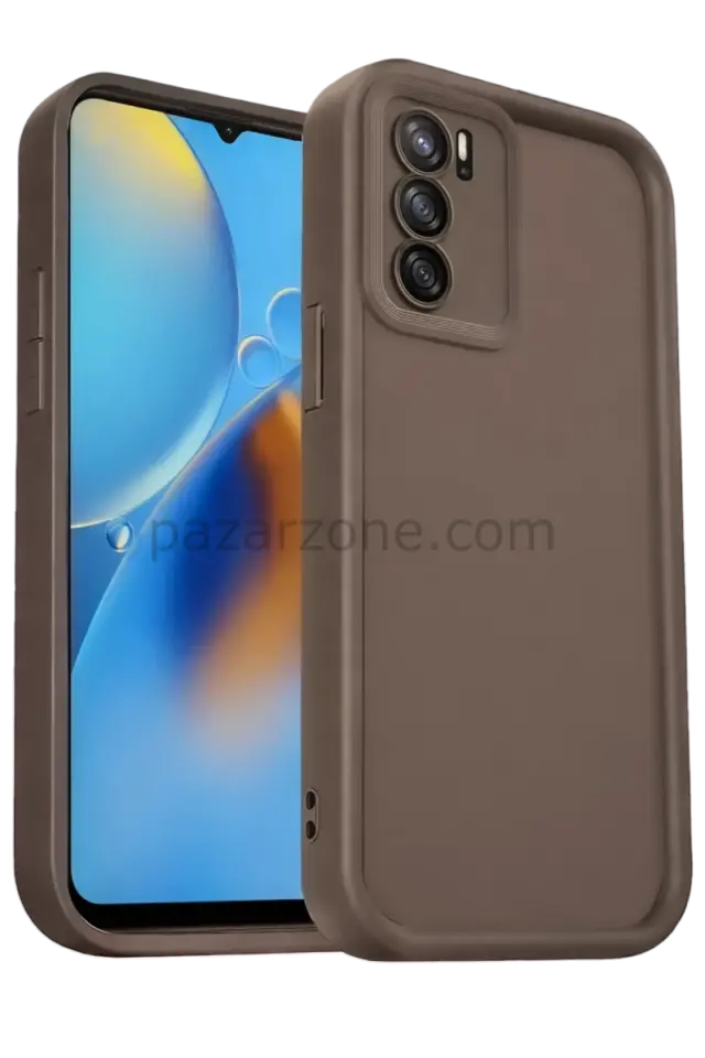 Newface Oppo A16 Kılıf Viera Silikon - Kahverengi