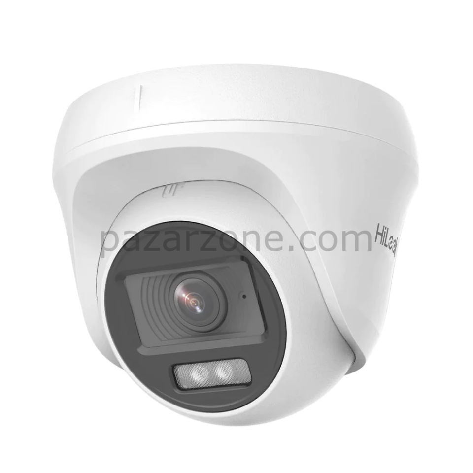 HILOOK THC-T127-LPS, 2Mpix, 2.8mm Lens, 20Mt Gece Görüşü, Dual Light, Dahili Mikrofon, Dome Kamera