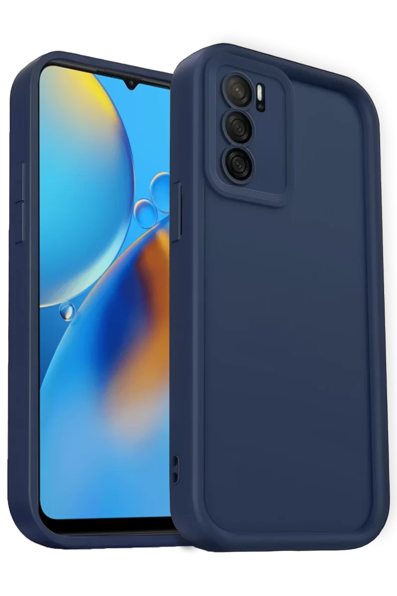 Newface Oppo A16 Kılıf Viera Silikon - Lacivert