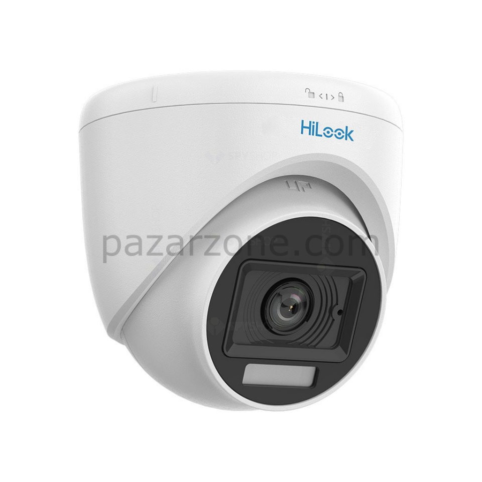 HILOOK THC-T129-LPS, 2Mpix, 2.8mm Lens, 20Mt Gece Görüşü, Color Vu, Dahili Mikrofon, Dome Kamera