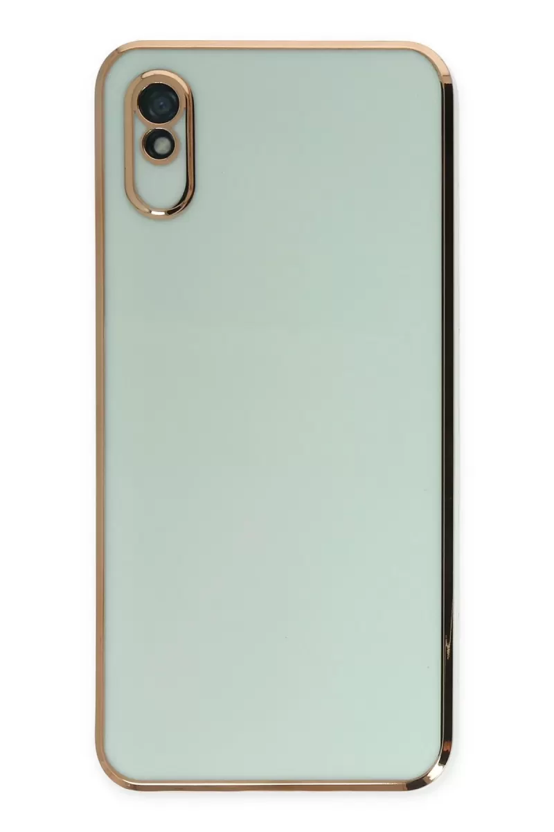 Newface Xiaomi Redmi 9A Kılıf Volet Silikon - Açık Yeşil