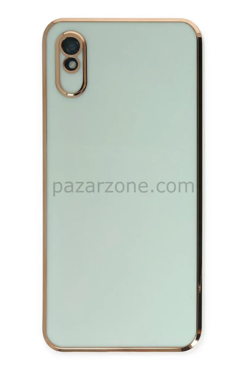 Newface Xiaomi Redmi 9A Kılıf Volet Silikon - Açık Yeşil