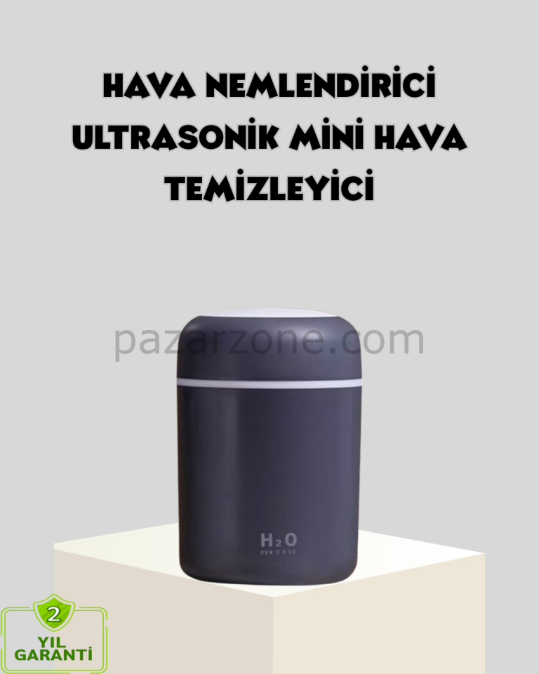 LED Işıklı USB Nemlendirici – Sürekli ve Aralıklı Püskürtme Modu
