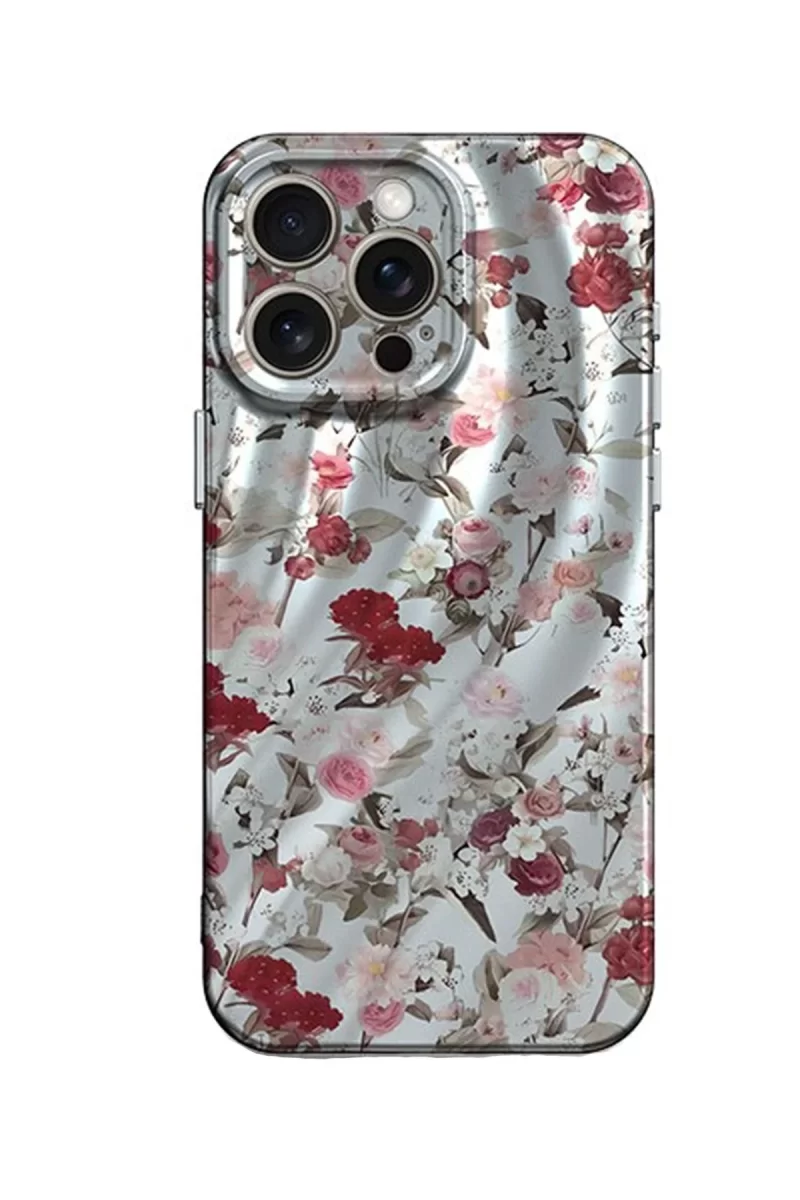 Newface Apple iPhone 14 Pro Kılıf Crew Desenli Kapak - Çiçek
