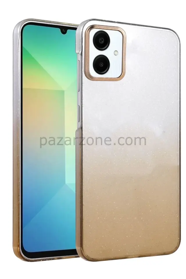 Newface Samsung Galaxy A06 Glossy Kapak - Çöl Titanyum