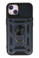 Newface Apple iPhone 13 Kılıf Pars Lens Yüzüklü Silikon - Lacivert