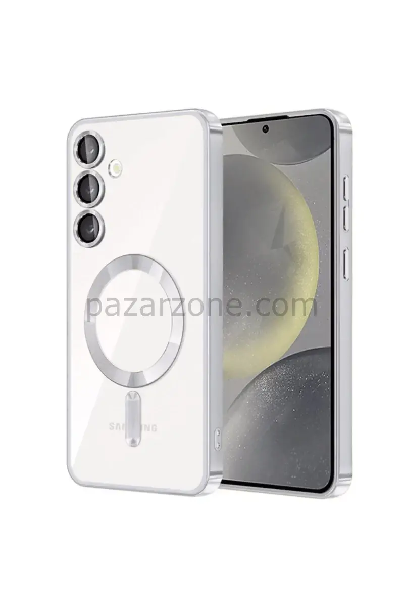 Newface Samsung Galaxy S24 Kılıf Kross Magneticsafe Kapak - Titan Gri