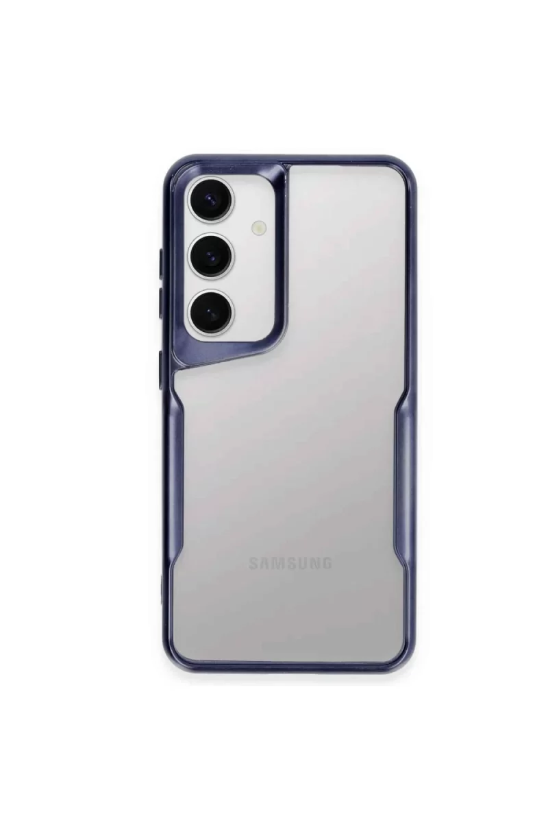 Newface Samsung Galaxy A24 4G Kılıf Boyi Silikon Kapak - Lacivert