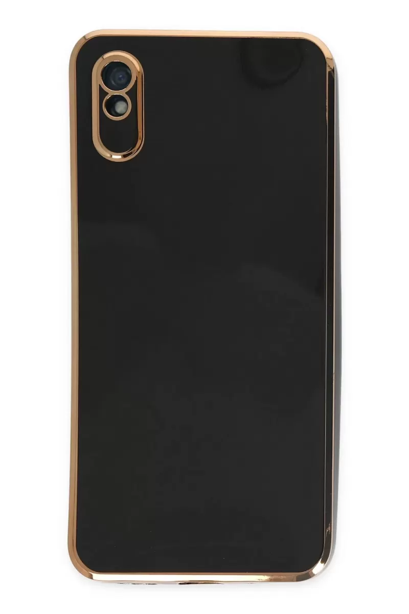Newface Xiaomi Redmi 9A Kılıf Volet Silikon - Siyah