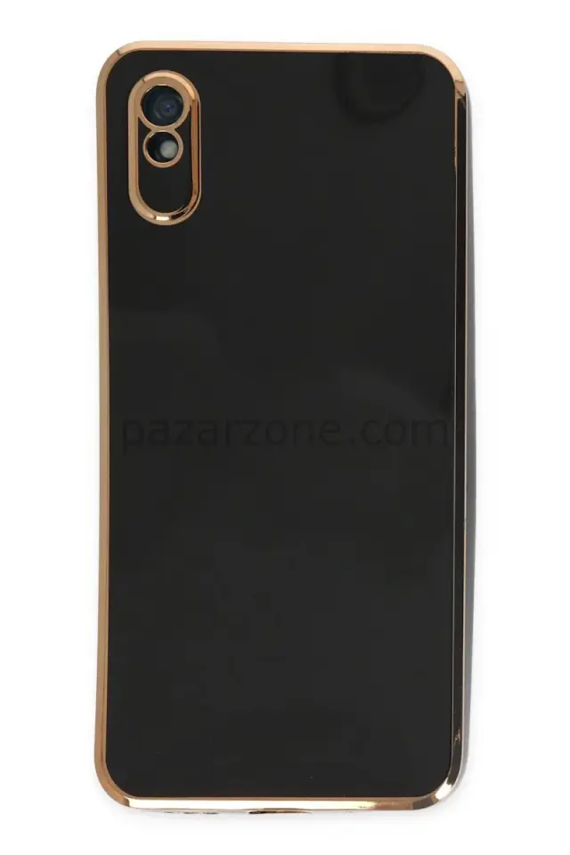 Newface Xiaomi Redmi 9A Kılıf Volet Silikon - Siyah