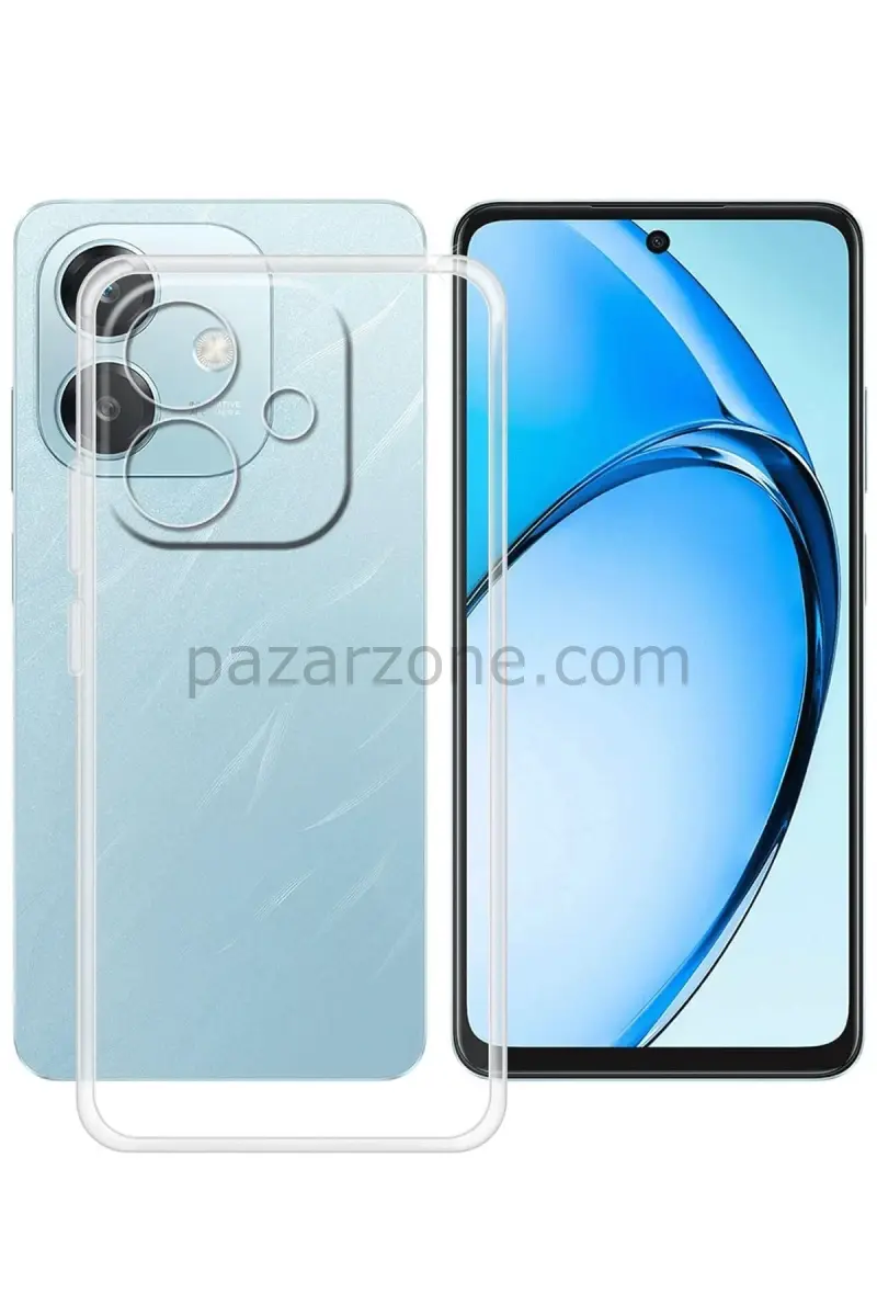 Newface Oppo A3 Kılıf Lüx Şeffaf Silikon