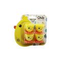 4pcs Yumurtalık Emoji Desen Renkli Plastik Civciv Ayaklı Kırık Yumurta Kabuk Model