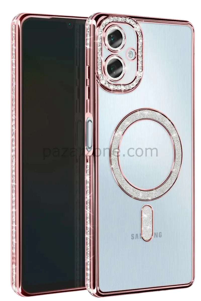 Newface Samsung Galaxy A06 Joke Simli Magneticsafe Kılıf - Pembe