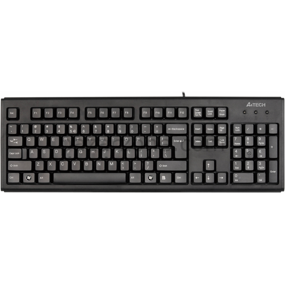A4 TECH KM-720, Siyah, USB Kablolu, Türkçe Q, Multimedya KLAVYE