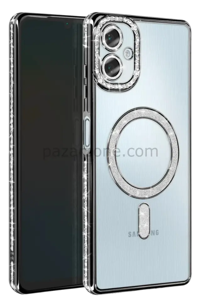 Newface Samsung Galaxy A06 Joke Simli Magneticsafe Kılıf - Siyah