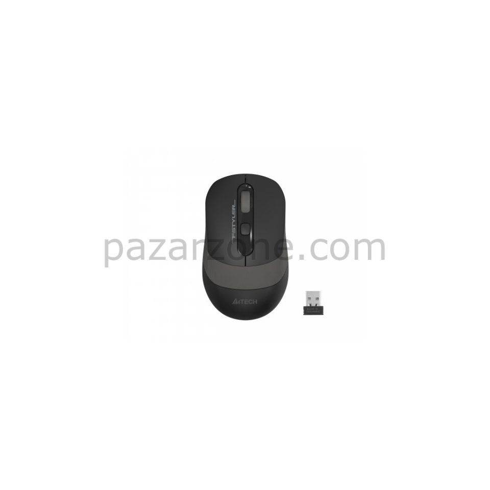 A4 TECH FG10S, Grey, SILENT, FSTYLER, 2,4Ghz Kablosuz, Optik Mouse, 10-15Metre, 4 Buton, Nano Alıcı