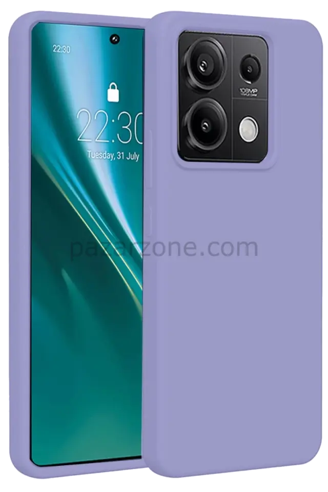 Newface Xiaomi Redmi Note 13 Pro 5G Kılıf First Silikon - Lila