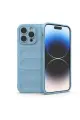 Newface Apple iPhone 15 Pro Max Kılıf Optimum Silikon - Sky Blue