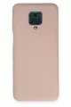 Newface Xiaomi Redmi Note 9 Pro Kılıf Nano içi Kadife Silikon - Pudra