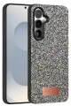 Onegif Samsung Galaxy S25 Bright Simli Kapak - Gold