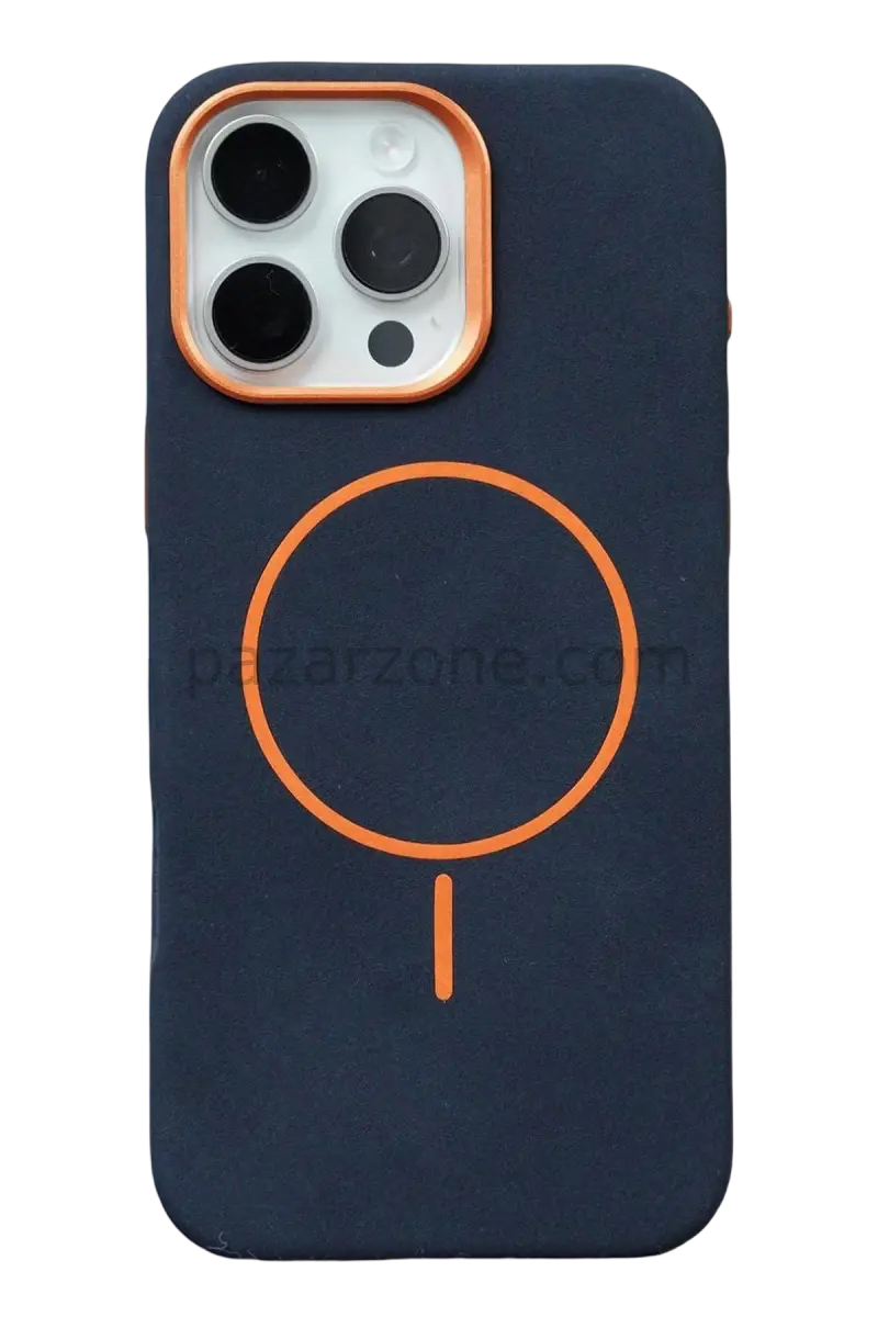 Joko Apple iPhone 16 Pro Luno Deri Magsafe Kapak - Mavi