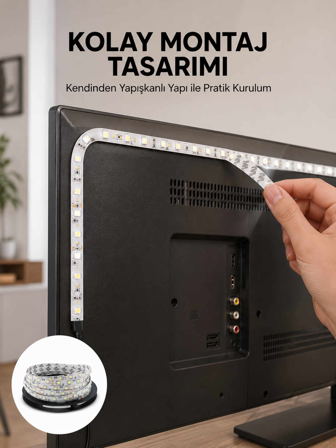 Uzaktan Kumandalı LED TV Arka Işık Şeridi Yeni Nesil