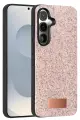 Onegif Samsung Galaxy S25 Bright Simli Kapak - Pembe