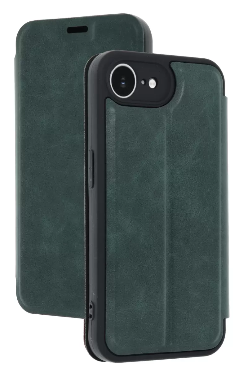 Newface Apple iPhone 16E Kılıf Flip Cover - Koyu Yeşil