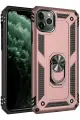 Newface Apple iPhone 11 Pro Max Kılıf Sofya Yüzüklü Silikon Kapak - Rose