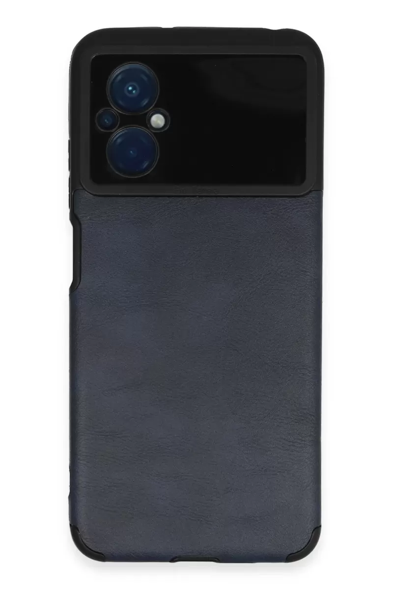 Newface Xiaomi Poco M5 Kılıf Loop Deri Silikon - Lacivert