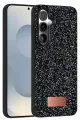 Onegif Samsung Galaxy S25 Bright Simli Kapak - Siyah