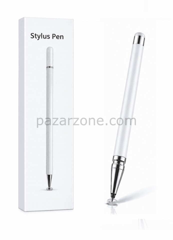 Redmi Note 12 Pro 4g Uyumlu Dokunmatik Stylus Kalem Disk Uçlu Hassas Beyaz Tablet Telefon Çizim Kalemi