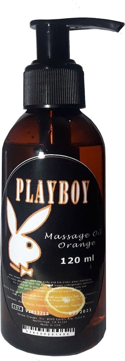 Playboy Masaj Yağı Portakal Aromalı Aromaterapi 120ML / Playboy Orange Aromatherapy Massage Oil 120ML